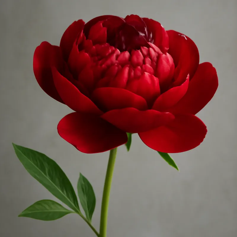 Rote Pfingstrose – dramatische und volle Blüte mit tiefem Farbton