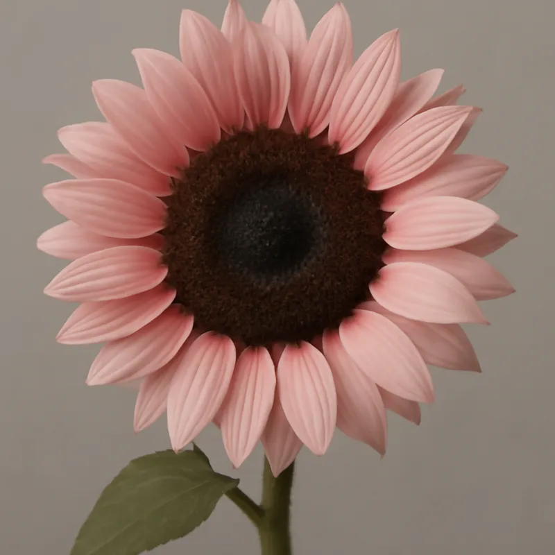 Rosa Sonnenblume – zarte hellrosa Variante