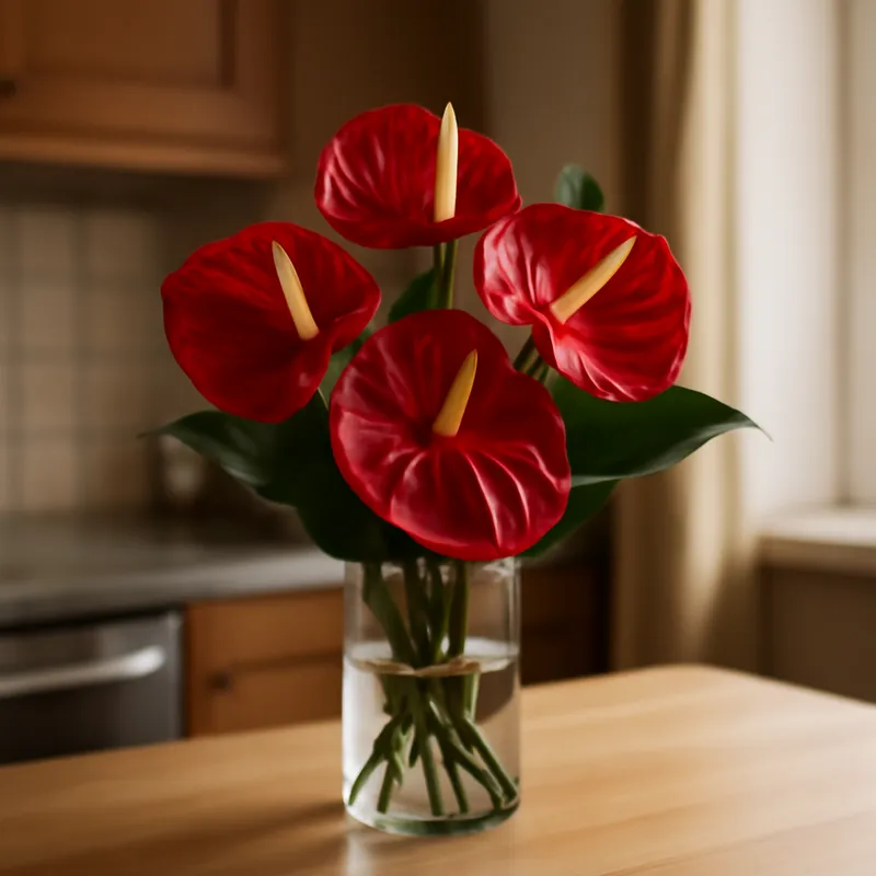 Anthurium (Flamingoblume) – rot – Bild 3