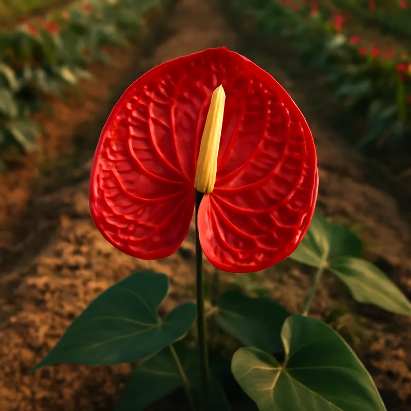 Anthurium (Flamingoblume) – rot – Bild 4