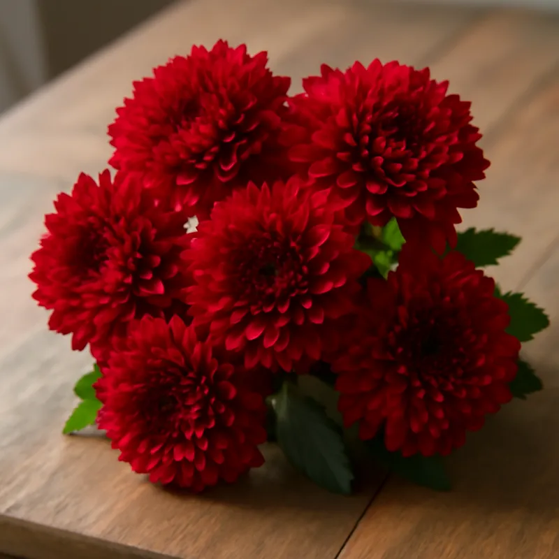 Chrysantheme – rot – Bild 3