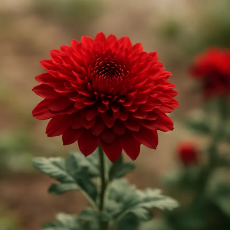 Chrysantheme – rot – Bild 4