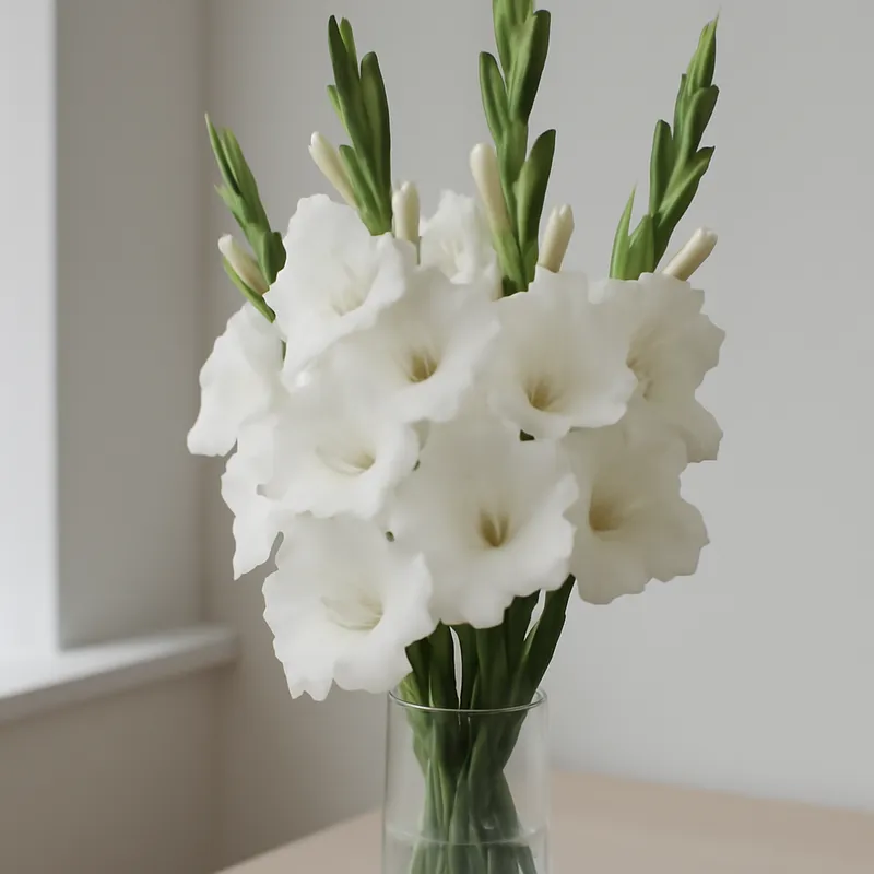 Gladiole – weiss – Bild 3