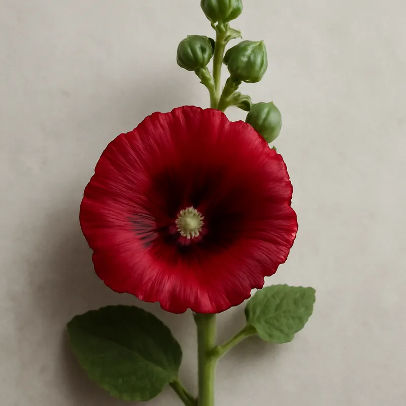 Stockrose – rot – Bild 1