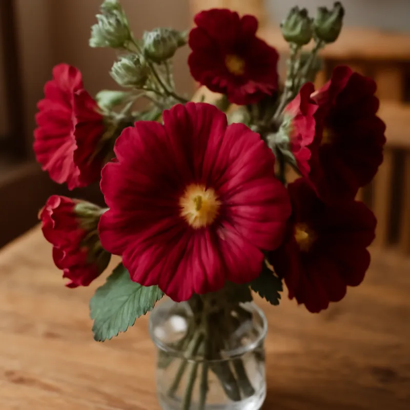 Stockrose – rot – Bild 3