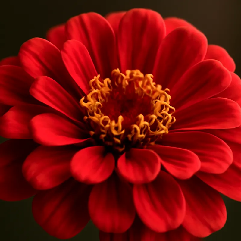 Zinnie – rot – Bild 2