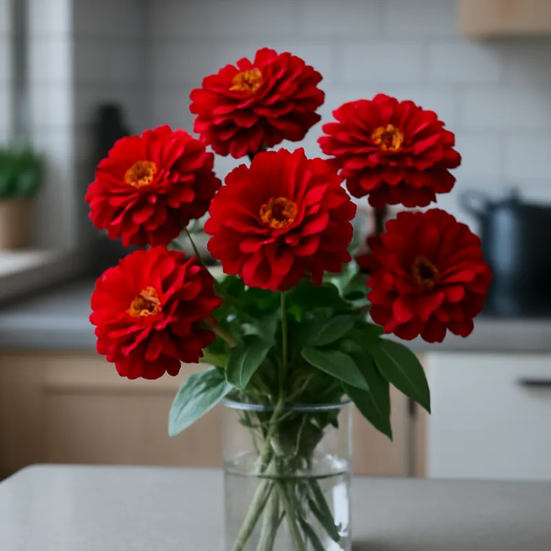 Zinnie – rot – Bild 3