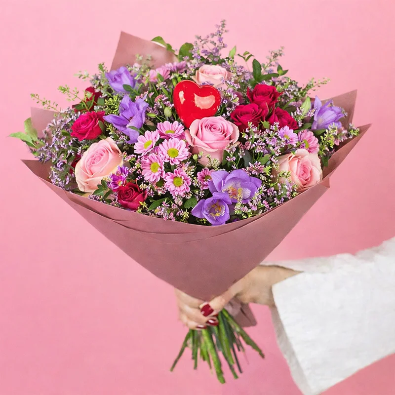 Geburtstagsstrauß mit fröhlichen Farben