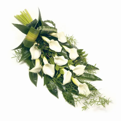 Trauerstrauß aus Calla-Lilien