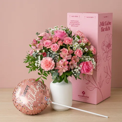 Rosa Geburtstags­geschenk