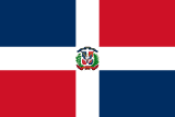 Flagge von der Dominikanischen Republik